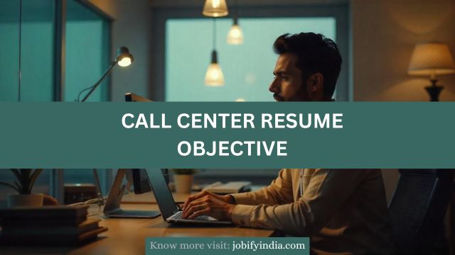 call center resume objective