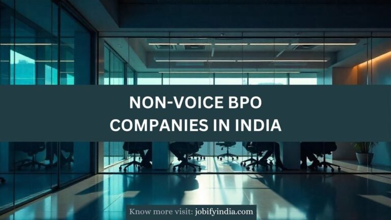 8 Best Non Voice BPO Companies in India (2026) - Jobify India