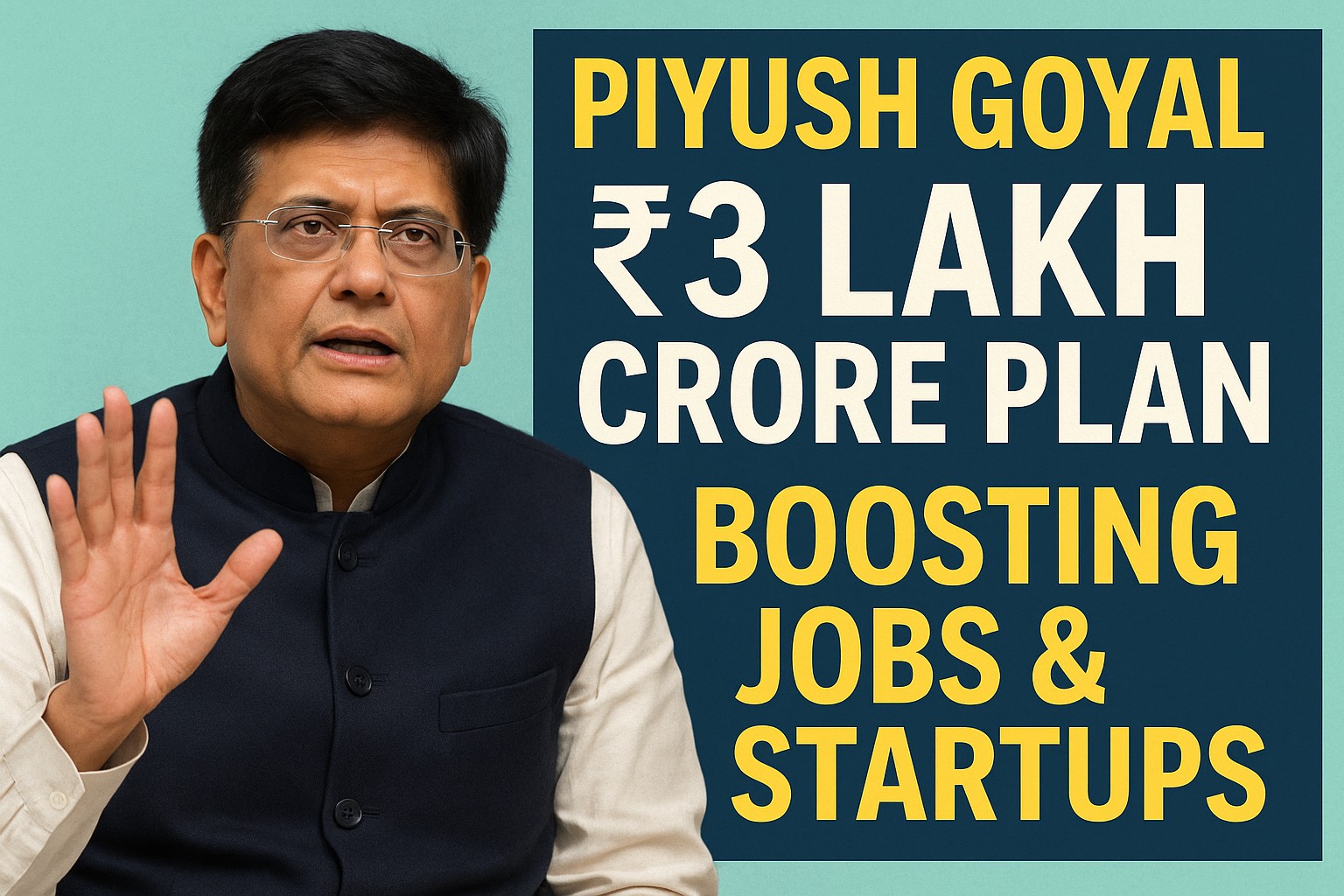 Piyush Goyal ₹3 Lakh Crore Plan