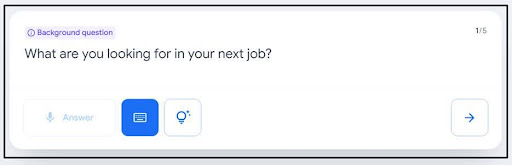 Interview question asking, "What are you looking for in your next job?
